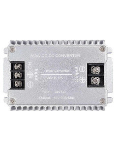 Convertidor de Voltaje DC-DC 24V a 12V 30A 360W Valefod