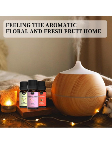 Juego de Aceites Esenciales MISIJI 6 x 10ml Aromaterapia