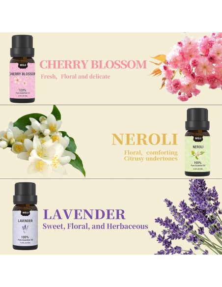 Juego de Aceites Esenciales MISIJI 6 x 10ml Aromaterapia Juego de Aceites Esenciales MISIJI 6 x 10ml Aromaterapia