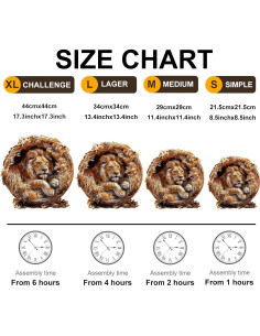 Rompecabezas de Madera KAAYEE 3D Rey León 100 Piezas 21.6 cm 2