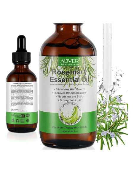 Aceite Esencial de Romero 59.87 ml - Crecimiento Cabello y Piel