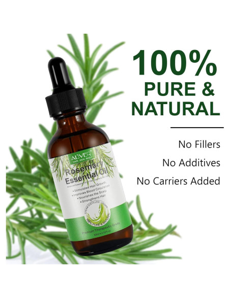 Aceite Esencial de Romero 59.87 ml - Crecimiento Cabello y Piel