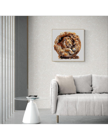 Rompecabezas de Madera KAAYEE 3D Rey León 100 Piezas 21.6 cm