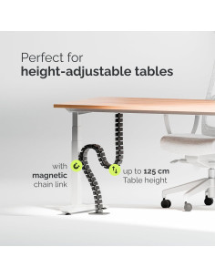 Organizador de Cables VALU 125 cm - Base de Acero y Magnético 2