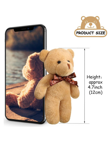 Ositos de Peluche Mini Skylety 24 Pcs 12 cm Multicolor