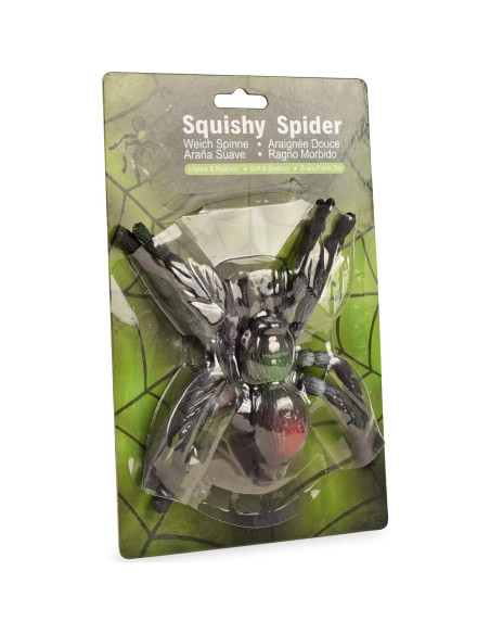 Araña de Goma Estirable BOHS - Juguete Realista para Halloween