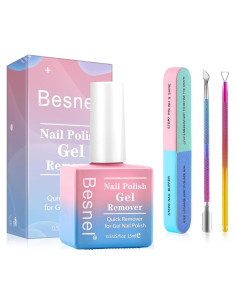 Removedor de Esmalte de Uñas en Gel BESNEL 15 ml Kit Profesional