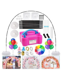Kit de Arco de Globos iRabey 3m con Bomba Eléctrica y 100 Globos
