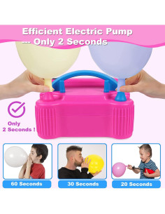 Kit de Arco de Globos iRabey 3m con Bomba Eléctrica y 100 Globos 2