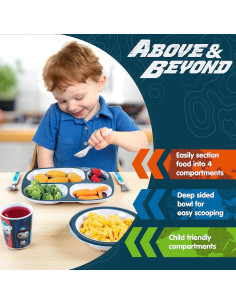 Juego de Comida Dividido Octonautas 5 Piezas - Azul 2