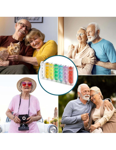 Organizador Semanal de Pastillas MEDca - 7 Días AM PM