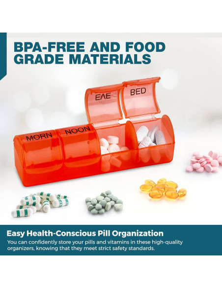 Organizador Semanal de Pastillas MEDca - 7 Días AM PM