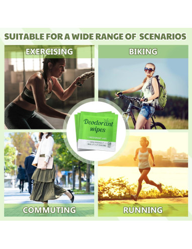 Toallitas Desodorantes Timgle 100 Pcs Aloe Vera Viaje