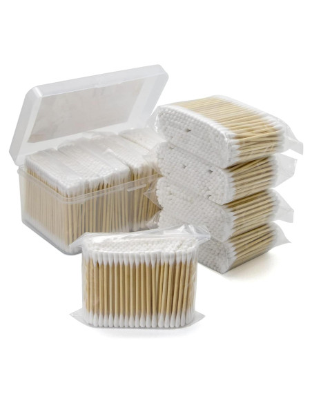 Hisopos de Algodón de Bambú Bcowos 800 Unidades 7.62 cm