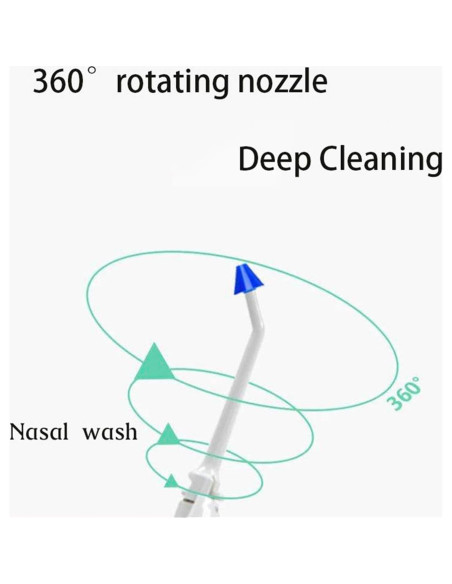 Irrigador Oral Portátil LM BODYCARE con 4 Boquillas 360 Irrigador Oral Portátil LM BODYCARE con 4 Boquillas 360
