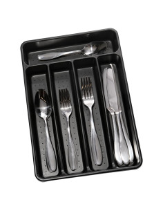 Bandeja de Cubiertos Mini Madesmart Carbón Antideslizante 5 Compartimentos
