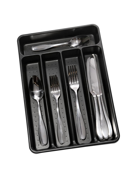 Bandeja de Cubiertos Mini Madesmart Carbón Antideslizante 5 Compartimentos