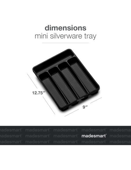 Bandeja de Cubiertos Mini Madesmart Carbón Antideslizante 5 Compartimentos
