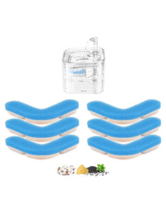 Filtro de Reemplazo para Fuente de Agua Gatos HAPUP 6 Piezas