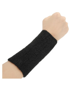 Muñequera Elástica COMNICO para Sudor - 15x7 cm - Negro