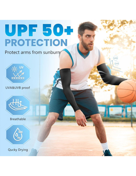 Mangas para brazos Fivali UPF 50 - 6 pares unisex