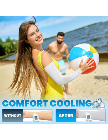 Mangas para brazos Fivali UPF 50 - 6 pares unisex