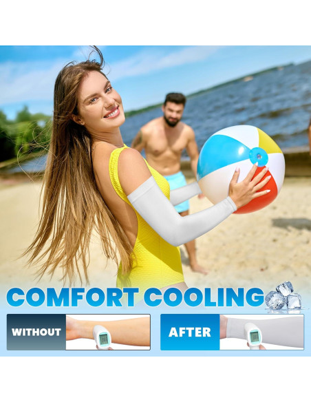 Mangas para brazos Fivali UPF 50 - 6 pares unisex