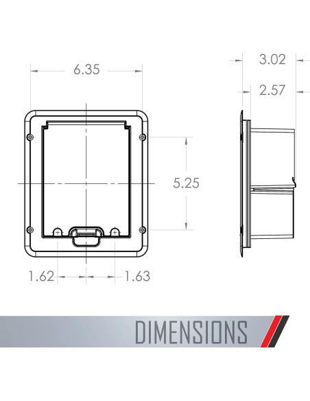 Cubierta de Deck TayMac DOC320Z 1-Gang Bronce Antideslizante Cubierta de Deck TayMac DOC320Z 1-Gang Bronce Antideslizante