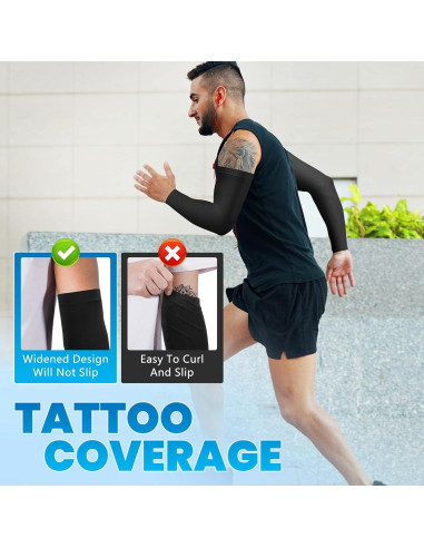 Mangas para brazos Fivali UPF 50 - 6 pares unisex