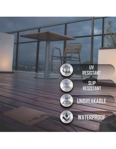 Cubierta de Deck TayMac DOC320Z 1-Gang Bronce Antideslizante