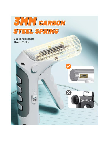 Entrenador de Fuerza de Agarre JGM WL11 Ajustable 5-60 kg