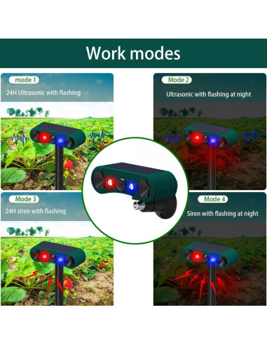 Alarma de Movimiento Solar ROYELLE MS-02 130dB con Luz Estroboscópica
