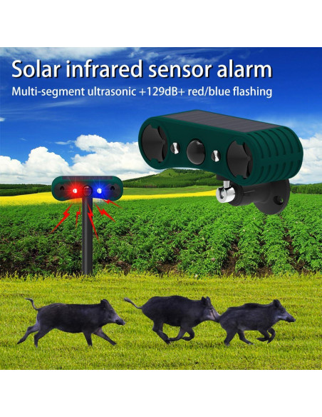 Alarma de Movimiento Solar ROYELLE MS-02 130dB con Luz Estroboscópica