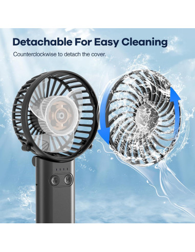 Ventilador de Mano Portátil HandFan 5200mAh 5 Velocidades