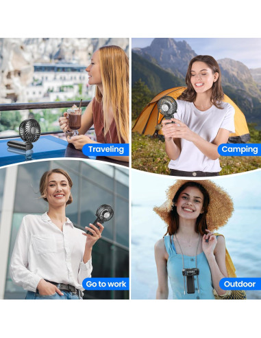 Ventilador de Mano Portátil HandFan 5200mAh 5 Velocidades