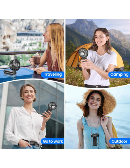 Ventilador de Mano Portátil HandFan 5200mAh 5 Velocidades