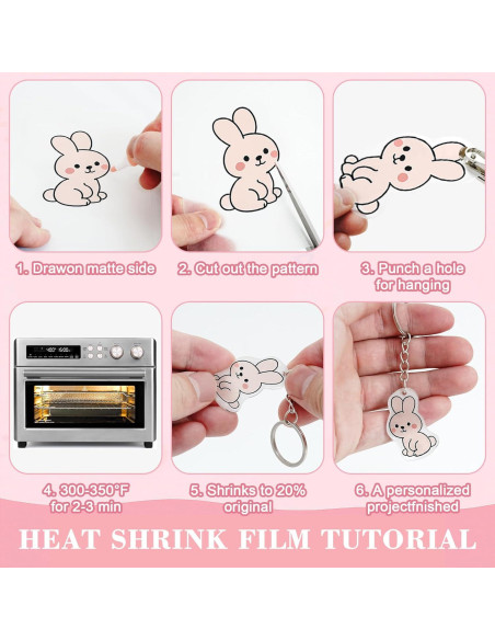 30 Hojas de Plástico Retráctil QDBNW 14.8x10.5 cm para Manualidades