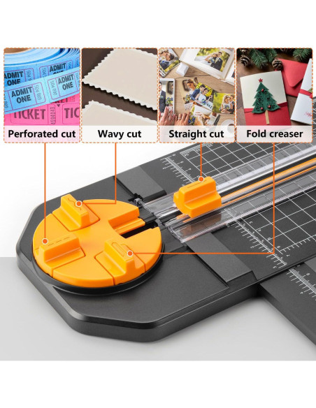 Cortadora de Papel Ecraft 4-en-1 Multifuncional 31 cm