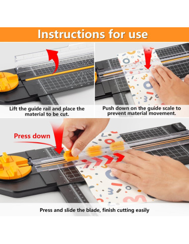 Cortadora de Papel Ecraft 4-en-1 Multifuncional 31 cm