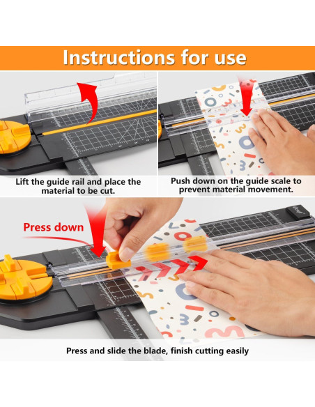 Cortadora de Papel Ecraft 4-en-1 Multifuncional 31 cm