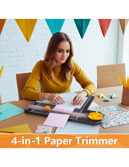 Cortadora de Papel Ecraft 4-en-1 Multifuncional 31 cm