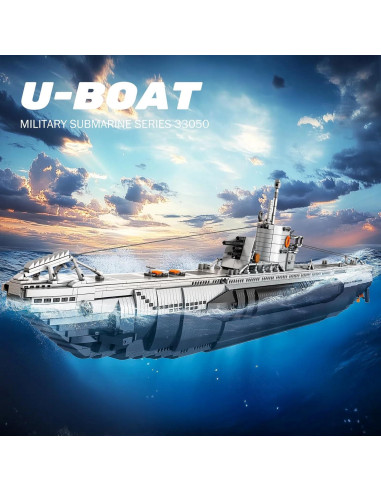 Set de Construcción Submarino U-Boat Reobrix 33050 3624 Piezas