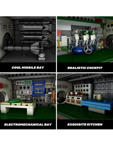 Set de Construcción Submarino U-Boat Reobrix 33050 3624 Piezas