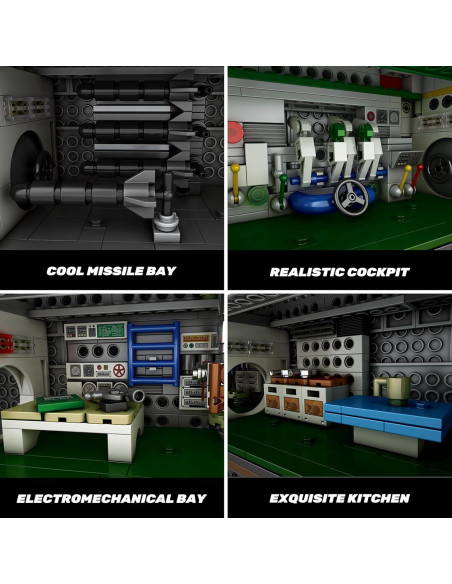 Set de Construcción Submarino U-Boat Reobrix 33050 3624 Piezas