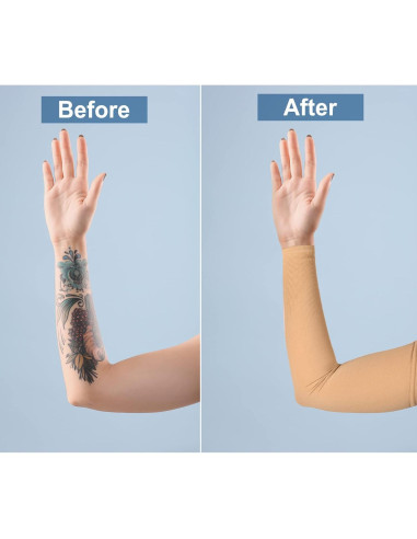 Mangas de Compresión Vicenpal para Cubrir Tatuajes - 2 Pares