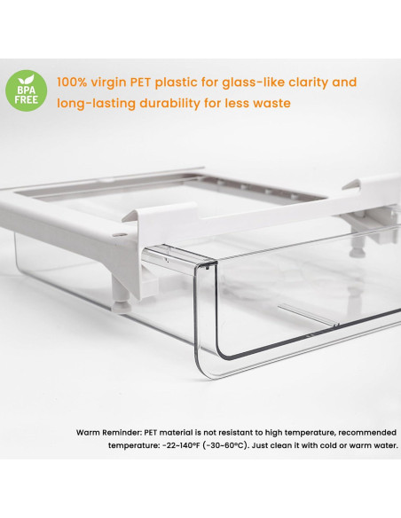Organizador Cajón Bajo Estante Vacane 28.5x10.9 cm Transparente Organizador Cajón Bajo Estante Vacane 28.5x10.9 cm Transparente
