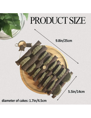 Juguetes de Masticar para Conejos Kathson - Madera de Manzana 1 Unidad