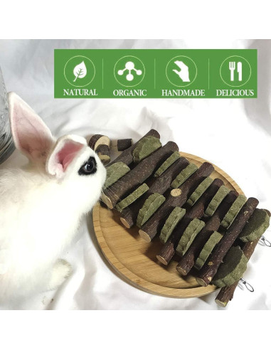 Juguetes de Masticar para Conejos Kathson - Madera de Manzana 1 Unidad