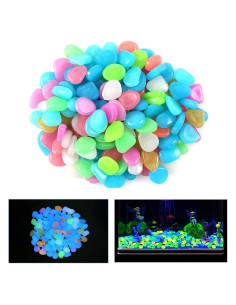100 Piezas Piedras Brillantes en la Oscuridad para Jardín