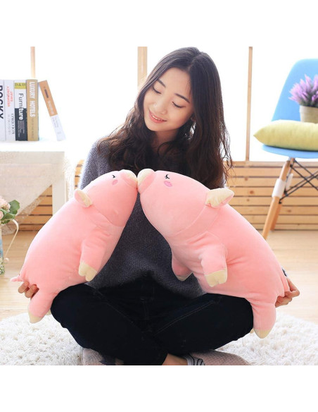Almohada de Cerdo de Peluche Gianball 45 cm Suave y Lindo